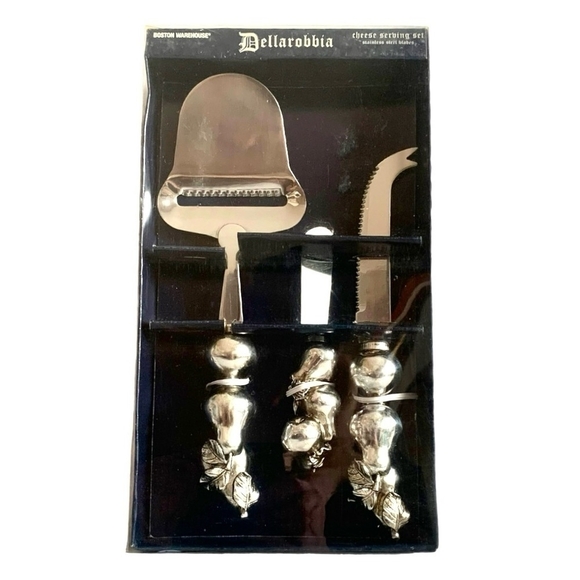 Cheese Cutters Dellarobbia Cheese Serving Set Stainless Steel Cheese Knives Set - Picture 3 of 7